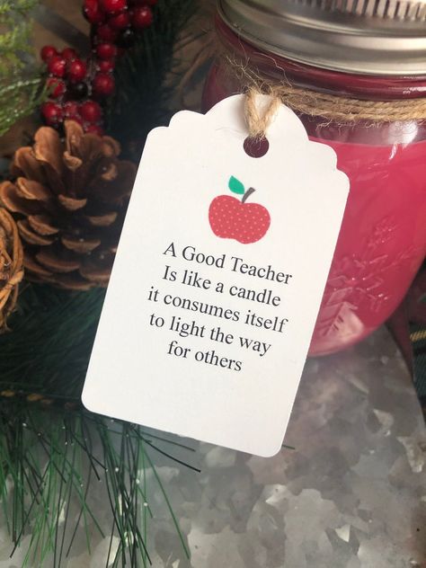 Teacher Candle Gift, Snowflake Ball, Teacher Candle, Teacher Holiday Gifts, Appreciation Gifts Diy, Candy Quotes, Frankincense And Myrrh, Teacher Appreciation Gifts Diy, Teachers Diy