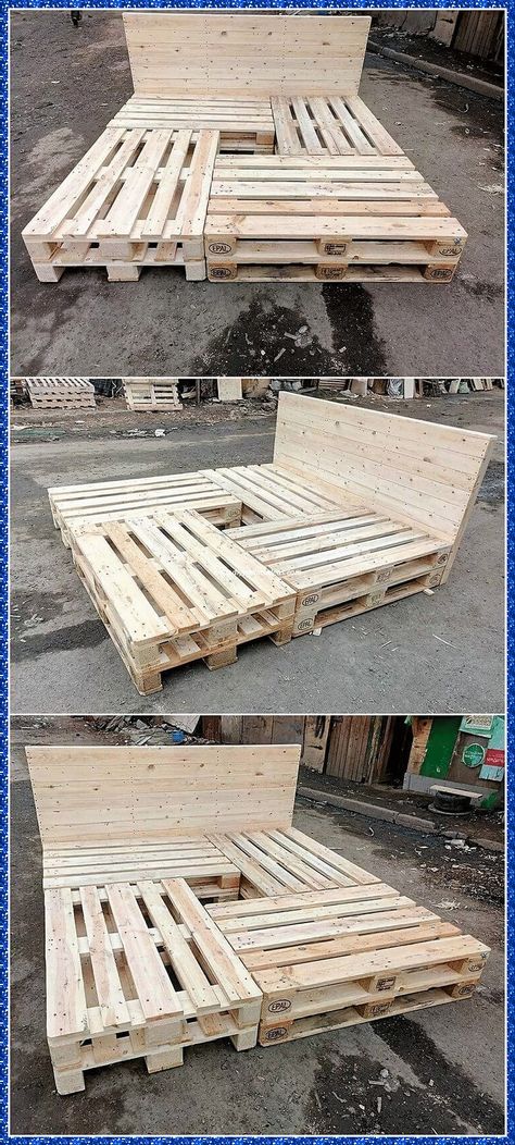 Bedframe Diy, Wood Pallet Beds, Pallet Bed Frame, Western Bedroom Decor, Diy Pallet Bed, Pallet Beds, Man Cave Wall Decor, Pallet Bed, Diy Bed Frame