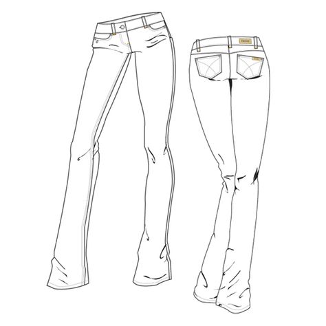 New Jeans Drawing, Drawing Denim, Denim Fashion Illustration, Jeans Tutorial, Hair Stenciling, Jeans Drawing, Fashion Drawing Sketches, Fashion Design Sketch, Technical Clothing