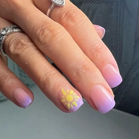 65+ Magical Disney Princess Nail Ideas - Winky Pink Disney Inspired Manicure, Ariel Nail Designs, Disney Aulani Nails, Disney Nails Bright, Summer Nails Disney, Princess Disney Nails, Disney Princess Nail Ideas, Fun Nail Art Ideas, Preschool Teacher Nails