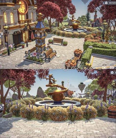 Disney Dreamlight Valley Ideas Fountain, Disney Dreamlight Valley Carnival Ideas, Ddlv Inspiration Theme Park, Mini Casita Dreamlight Valley, Disney Dream Light Valley Plaza, Disney Dreamlight Valley Scrooge Shop, Dreamlight Valley Design Ideas Meadow, Disney Dreamlight Valley Ideas Forest, Dreamlight Valley Plaza Design