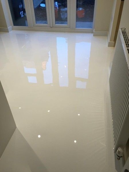 #high #gloss #white #concrete #floors White Epoxy Bathroom Floor, White Epoxy Floors In Home, Epoxy Floor White, Peerspace Ideas, Bedroom Tiles Floor Ideas Master, White Floor Tiles Living Room, White Epoxy Floor, Bedroom Tiles Floor Ideas, Epoxy Business