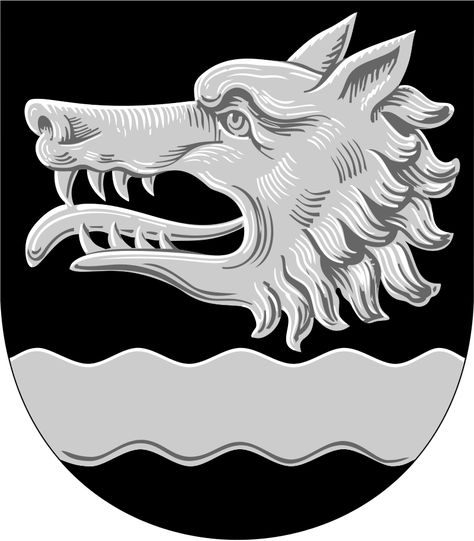 Category:Wolf heads in heraldry - Wikimedia Commons Supernatural Symbols, Wolf Skull, Medieval Paintings, Leather Patterns, Unique Flags, City Logo, Mystery Of History, Wolf Head, Fantasy Concept Art