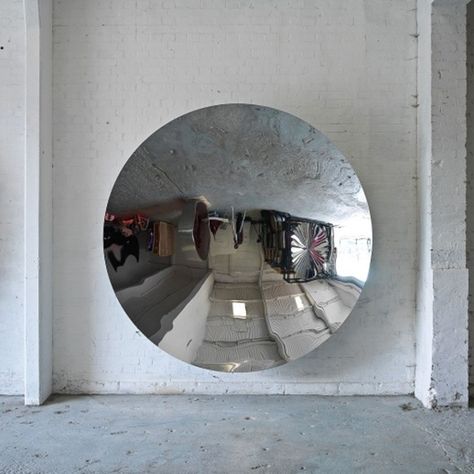 Home Decoration Metal circular concave mirror Stainless Steel Wall Sculpture Sculpture Mirror, Concave Mirror, Concave Mirrors, Stainless Steel Art, Spanish Modern, Anish Kapoor, Sculpture Modern, Mirror Metal, Sculpture Wall