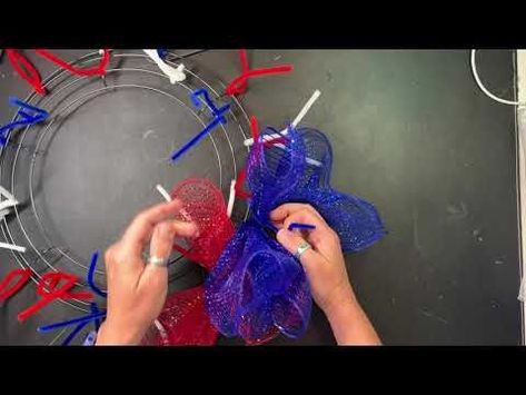 DIY 4th of July Crafts for Adults: Easy Decoration Projects to Try 4th Of July Wreath Deco Mesh Tutorial, Fourth Of July Wreaths Diy, Patriotic Wreath Diy Deco Mesh, 4th Of July Wreaths Diy, Diy July 4th Wreath, July 4 Wreaths, Fourth Of July Wreath Diy, Dollar Tree 4th Of July Wreath, 4th Of July Wreath Diy