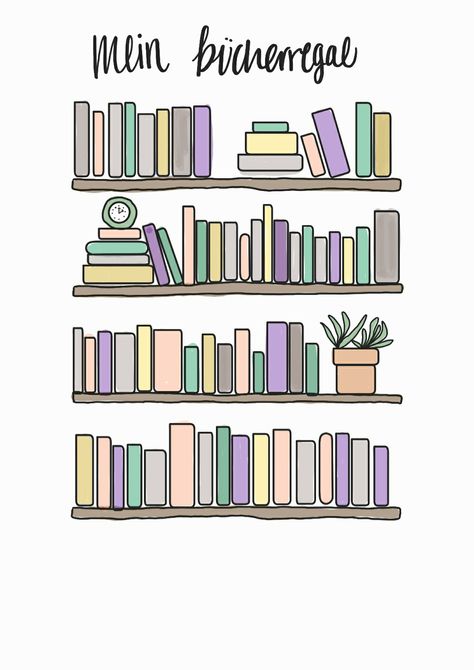 Books Bookshelf plant Bookshelf Template, Stickers Books, Bookish Aesthetic, Hair Stenciling, Drawing Room Interior Design, Books Bookshelf, Plant Book, Small Drawings, Drawing Templates