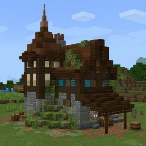 Minecraft Idea, Medieval House, Town Houses, Minecraft Cottage, Minecraft House Tutorials, Cool Minecraft Creations, Minecraft Medieval, Minecraft Inspiration, Minecraft Room