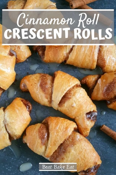 Cinnamon Pillsbury Crescent Rolls, Breakfast Crescent Recipes, Desert Crescent Roll Recipes, Breakfast Ideas For A Group, Crescent Roll Cinnamon, Crescent Roll Dessert, Cinnamon Crescent Rolls, Crescent Recipes, Special Breakfast