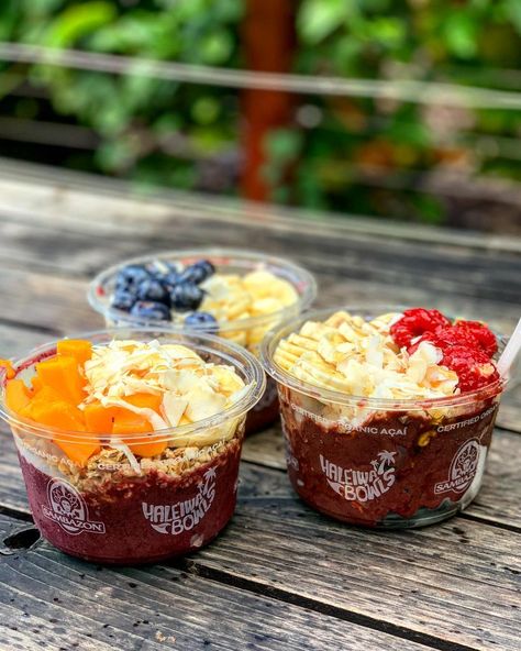 Yurika on Instagram: “Açaí Bowls ❤️ @haleiwabowls” Mini Acai Bowls, Açaí Bowls, Acai Bowls, Meal Ideas, Mini Cheesecake, Acai Bowl, Cincinnati, Influencer, Cheesecake