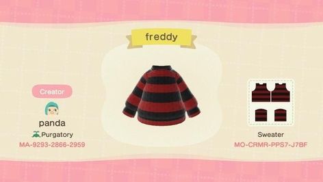 Animal Crossing Costume Codes, Nirvana Clothes, Animal Crossing Shirt, Acnh Tips, Animal Crossing Cats, Animal Crossing Custom Designs, Acnh Outfits, Ac Codes, Acnh Clothes