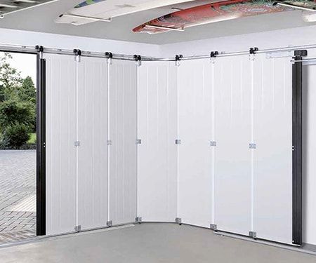 Folding Garage Doors, Carport Makeover, Open Garage, Garage Door Ideas, Door Alternatives, Diy Carport, Carriage Garage Doors, Sectional Garage Doors, Garage Room