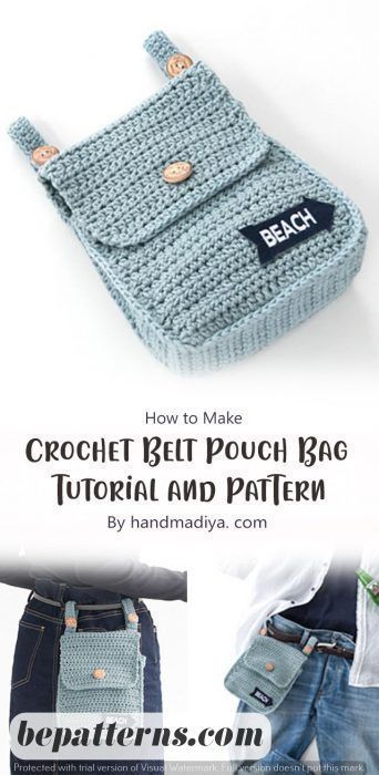 Crochet boho bag pattern