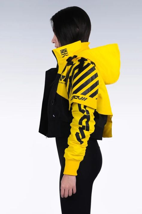 Neon Techwear, Jaket Motor, Cyberpunk Jacket, Techwear Jacket, Techwear Fashion, Cyberpunk Aesthetic, Concept Clothing, Future Clothes, Cyberpunk Fashion