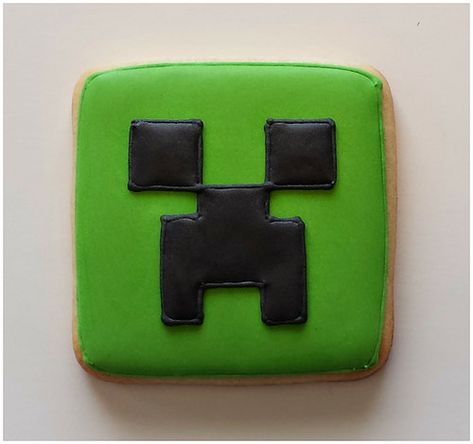 Dort Minecraft, Minecraft Cookies, Kids Birthday Food, Minecraft Bday, Easter Art Project, Nicolas Party, Gaming Party, Crazy Cookies, Halloween Sugar Cookies