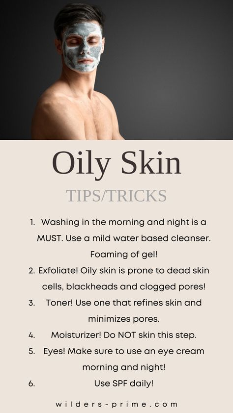 Oily Skin Care Routine For Men, Lookmaxxing Guide, Oily Skin Tips, Clear Skin Men, Oily Skin Men, Get Rid Of Oily Skin, Men Skin Care, Skin Care Men, Skin Care For Men