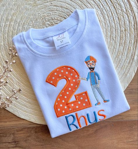 Boy or girl birthday blippi shirt Blippi Birthday Shirt, Blippi Shirt, Third Birthday Boys, Super Hero Shirts, Safari Theme Birthday, Personalized Birthday Shirts, First Birthday Shirts, White Birthday, Toy Story Birthday