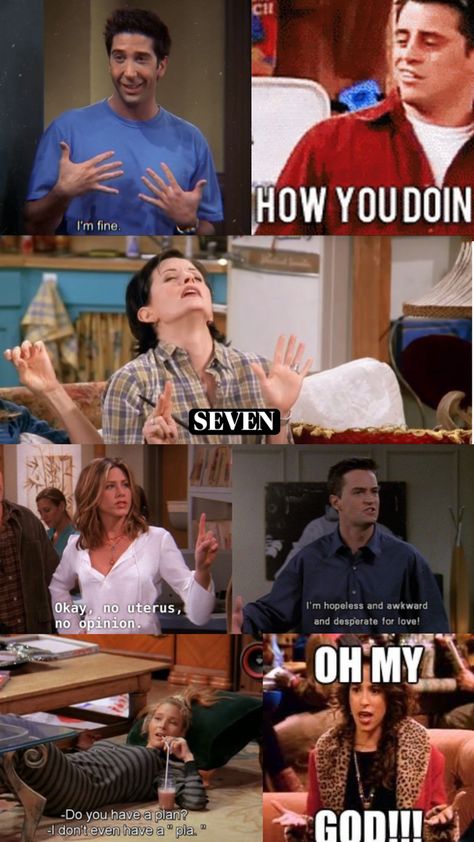 Friends Memes Show Funny, Friends Facts, Funny Tv Quotes, Scrapbook Friends, Chandler Friends, Friends Tv Quotes, Friends Memes, Friends Quote, Friends Best Moments