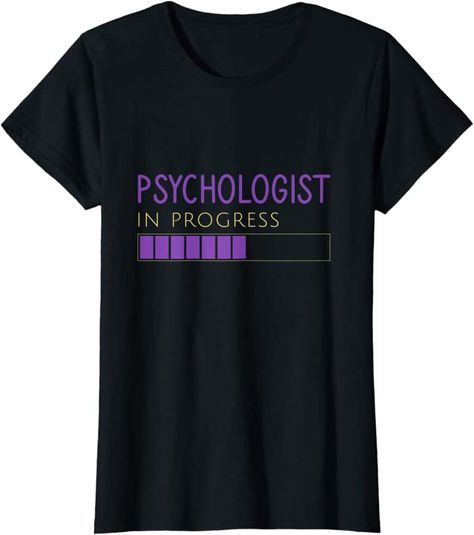 Amazon.com: Psychologist in progress - psychologist gift T-Shirt: Clothing Psychology Tshirt, Psychologist Office, Psychology Careers, Phd Life, Glass Bottles Art, Design Tshirt, Visiting Cards, Bottle Art, Top Fashion Brands