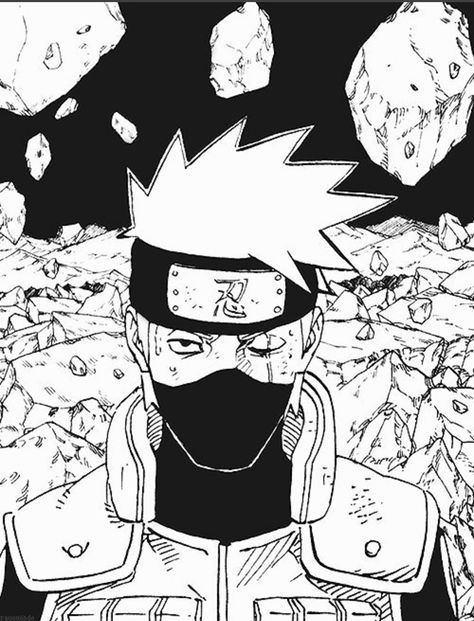 Kakashi Hatake Manga Panel, Iconic Naruto Manga Panels, Kakashi Manga Icon, Kakashi Manga Panel, Kakashi Funny, Kakashi Hatake Face, Kakashi Manga, Naruto Madara, Black Anime Guy