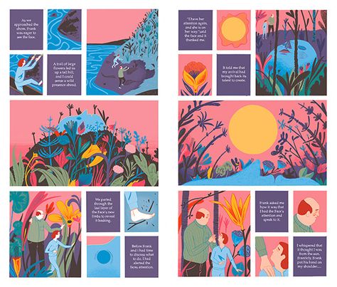 Robert Hunter - Map of Days Graphic Novel Layout, Graphic Novel Illustration, 동화 삽화, Illustration Story, Comic Layout, Posca Art, Graphic Novel Art, Bd Comics, Book Design Layout