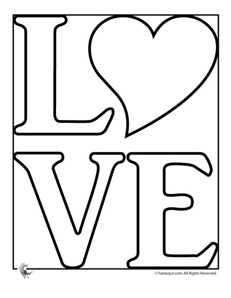 Love Coloring Pages Valentine Coloring Pages, Heart Coloring Pages, Love Coloring Pages, Cartoon Heart, The Word Love, Heart Printable, Applique Templates, Valentine Coloring, Card Templates Free