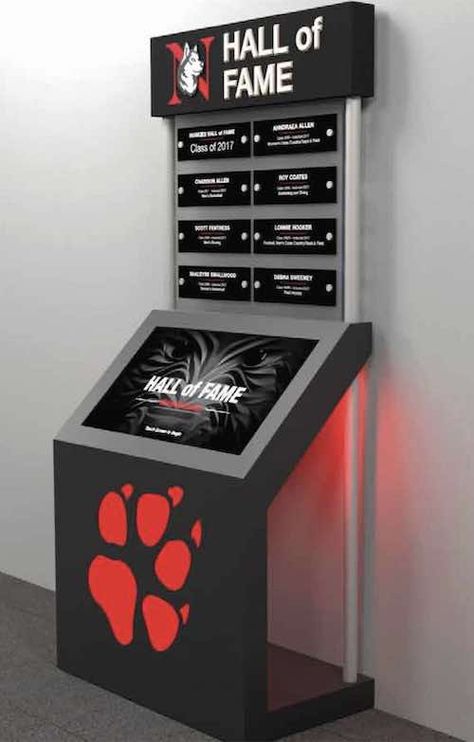 Hall Of Fame Wall, Alumni Engagement, Interactive Kiosk, Interactive Touch Screen, Wall Of Honor, Sports Trophies, Trophy Case, School Improvement, Award Display