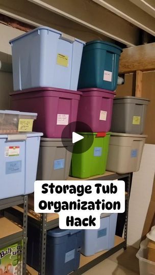 463K views · 2.1K reactions | Storage Tub Organization Hack
.
Adhesive pockets are key to knowing what's inside your storage tubs without having to mark them up or use stickers that fall off.
.
Leave the comment POCKETS and I'll dm you the link to the ones I use on Amazon. 
.
.
.
.
#spotofteadesigns #organizedhome #organizedmom #getorganized #storagesolutions #storageideas #organizedliving #labelallthethings #labeleverything #lifehack | Spot of Tea Designs Storing Totes Organizing Ideas, Storage Tubs, Organized Mom, Organized Living, Tote Organization, Tea Design, Organization Hacks, Living Room Kitchen, Storage Solutions