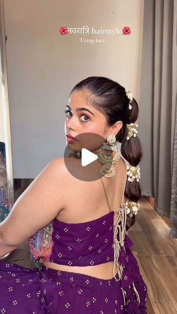 Tanya Singh on Instagram: "Navratri hairstyles day 3/15🪷
.

.
.
.
.
#reels #reelsinstagram #navratri #festive #Hairstyles" Navratri Hairstyles, Festive Hairstyles, Hairstyles, Hair Styles, On Instagram, Instagram