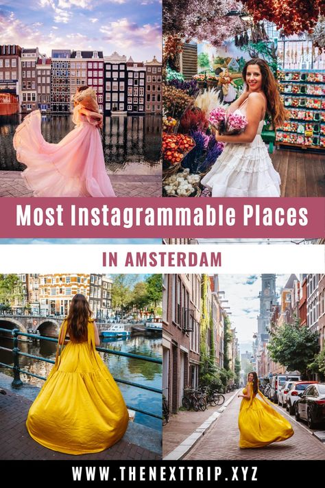 Most Instagrammable Places In Amsterdam, Amsterdam Instagram Spots, Amsterdam Instagram Pictures, Amsterdam Photo Ideas, Kings Day Amsterdam, Places In Amsterdam, Instagram Amsterdam, Amsterdam Photos, Instagram Places