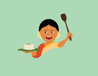 Homemade Indian Food, Food Illustration Design, Food Doodles, Moms Cooking, Indian Illustration, Food Illustration Art, Food Branding, Food Logo Design, Indian Folk Art