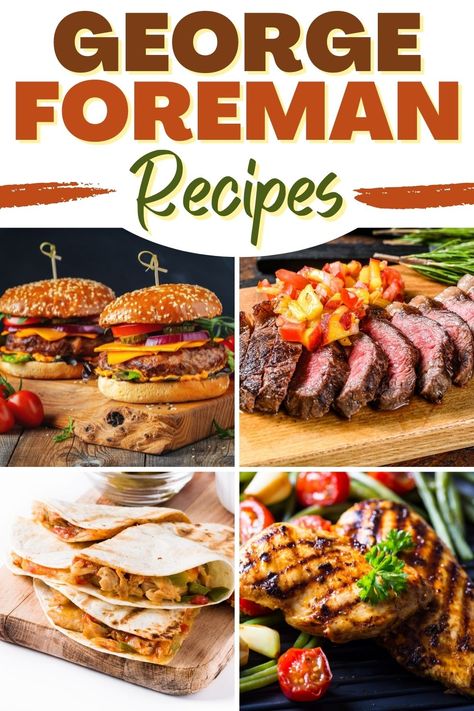 With these George Foreman recipes, you can delight in your grilled meats and vegetables even when it’s freezing cold! From chicken to salmon to burgers, get ready to get grilling. Recipes For George Foreman Grill, George Foreman Beyond Grill Recipes, Burgers On George Foreman Grill, Bacon On George Foreman Grill, Gorge Foreman Grill Recipes, Chicken Breast On George Foreman Grill, Easy George Foreman Grill Recipes, George Forman Grill Recipes Chicken, Electric Indoor Grill Recipes