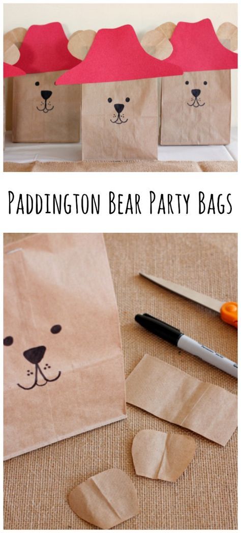 Paddington Bear Party Bags, Bear Party Ideas, Paddington Birthday, Paddington Movie, Paddington Party, Paddington Bear Party, Oso Paddington, Teddy Bear Picnic Birthday Party, Teddy Bear Birthday Party