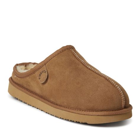 Men's Fireside by Dearfoams Grafton Genuine Shearling Clog Slipper with Woven Accent Indoor Outdoor Slippers, Mens Clogs, Slippers Online, Shearling Slippers, Sheepskin Slippers, Outdoor Slippers, Clog Slippers, Moccasins Slippers, House Shoes