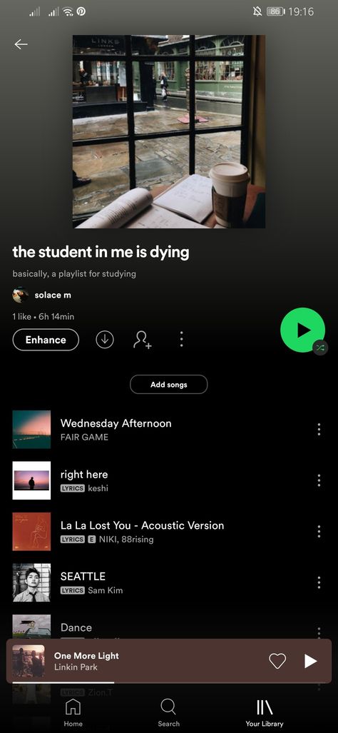 Spotify Playlist For Studying, Study Music Playlist Spotify, Spotify Study Playlist, Study Playlist Spotify, Study Music Playlist, Study Concentration, 90s Music Playlist, Playlist Vibes, Late Night Coffee