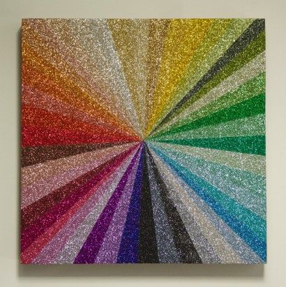 This would be awesome. It would take a little time to get it just right but would be totally worth it. Glitter Kunst, Arte Glitter, Glitter Wall Art, Wal Art, Glitter Wall, Glitter Crafts, Glitter Art, Crafty Craft, Diy Wall