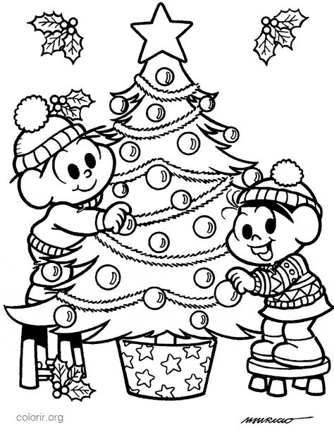 Árvores de natal para colorir Kids Christmas Coloring Pages, Printable Adult Coloring Pages, Kids Story Books, Book Layout, Christmas Coloring Pages, Animal Coloring Pages, Print Artist, Identity Logo, Free Coloring Pages