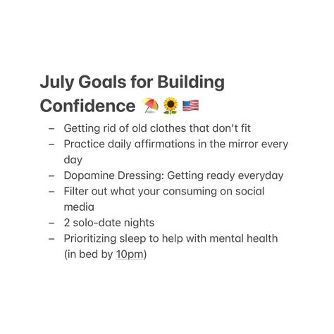 it’s time for CONFIDENT girl summer 💁‍♀️ Comment below your summer goals 👇 #summergoals #confidentgirl #hotgirlsummer #summer #confidence Confident Girl, Summer Goals, July 1, Confidence Building, Daily Affirmations, Summer Girls, Date Night, Podcast, Affirmations