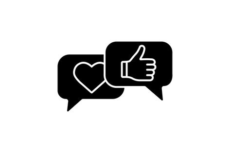 Customer feedback glyph icon. Social media likes and comments. Positive reviews. Rating, ranking. Silhouette symbol. Negative space. Vector isolated illustration. ZIP file contains: EPS, About Us Icon Instagram Highlight, Customers Reviews Design, Feedback Icon Instagram Highlight, Reviews Logo Icon, Reviews Highlight Icon, Feedback Icon Instagram, Feedback Design Ideas, Positivity Symbols, Feedback Instagram