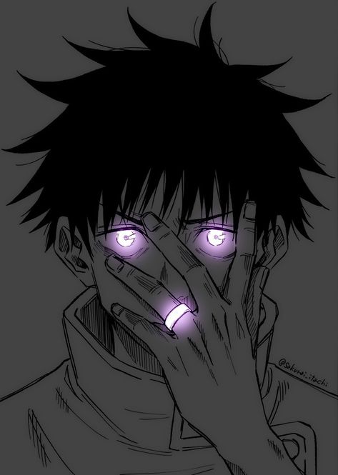 Glowing Eyes, Jujutsu Kaisen, Anime Character, Jujutsu, Purple, Anime