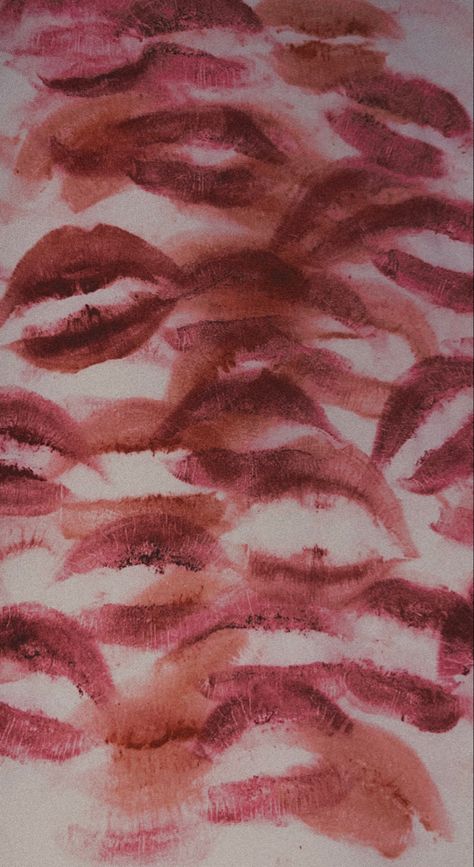 Kiss Marks On Book Page, Kiss Mark Wallpaper, Kiss Mark Aesthetic, Poem Collage, Smeared Lipstick, Kiss Marks, Hard Love, Kiss Tattoos, Lipstick Mark