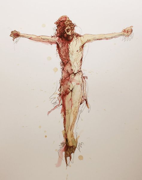 Jesus' Crucifixion | Christ Crucified by *Carnegriff on deviantART Christ Crucified, Traditional Catholicism, Devian Art, Crucifixion Of Jesus, Figure Reference, Cross Art, Stations Of The Cross, Easter Art, God Loves You