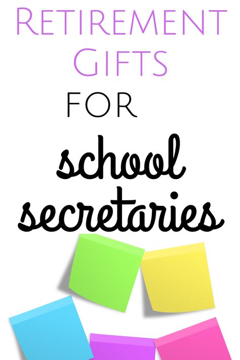 Secretaries are amazing!  Celebrate their retirement party with the perfect gift.  List of sentimental, practical, travel, loving, funny and useful gifts for retiring friends.  Bon Voyage to school administrative assistants with these presents.  Have cake, share jokes and cards then reward them for service before they retire.  Elementary, middle or high school from teacher, principal, coworker or colleague. Secretary Gift Ideas School, School Secretary Retirement Gifts, School Secretary Gift Ideas, Secretary Retirement Gifts, Secretary Day Gift Ideas, School Secretary Retirement, Secretary Appreciation Gifts, Secretary Gift Ideas, School Secretary Appreciation