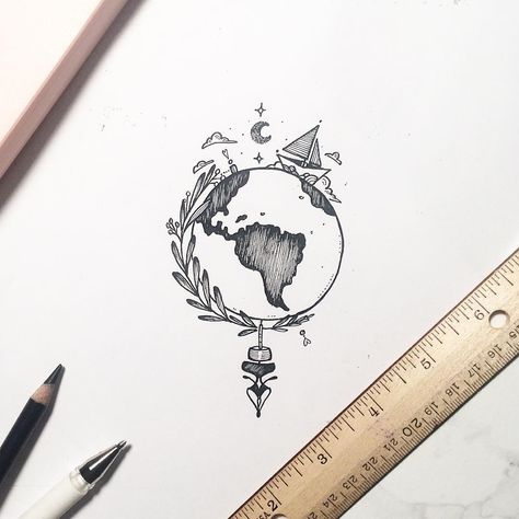 2,023 Likes, 43 Comments - NATHALYBONILLA *tattoo*  (@nathalybonilla) on Instagram: “Let's do this together! ⛵️  Chicago and LA Nathalybonilla.tattoo@gmail.com” Girls Tattoos, Kristina Webb, Kunst Tattoos, Men Tattoos, Tattoo Zeichnungen, Disney Concept Art, Eye Tutorial, 문신 디자인, Flower Doodles