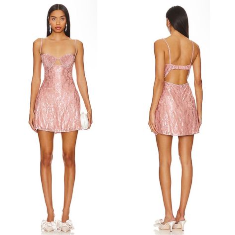 Nwt For Love & Lemons Pink Shai Floral Lace Crystal Embellished Mini Dress Sz S Is Brand New With Tags! Featuring: Fully Lined Hidden Back Zipper Closure Adjustable Shoulder Straps Back Hook And Eye Closure Unpadded Underwire Bust Back Cut-Out Lace Fabric With Rhinestone Embellished Trim Measurements Below: Bust: 15” Has Stretch Waist: 13” Has Stretch Length: 32” Pink Gingham Dress, Embellished Mini Dress, White Lace Mini Dress, Lace Wrap, Corset Mini Dress, Lemon Dress, Satin Mini Dress, For Love & Lemons, Night Out Dress