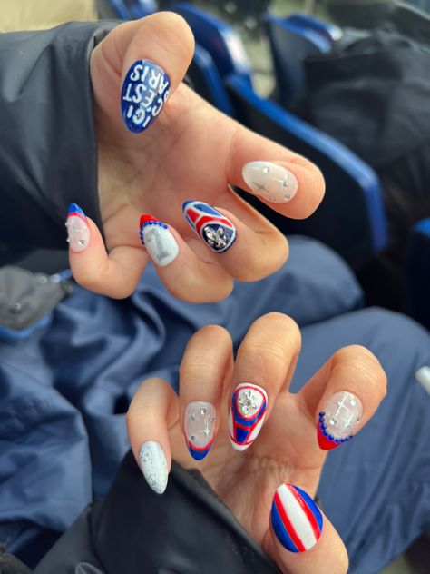 Soccer Nails Design, Football Nails Design, Nails Football, Soccer Nails, Football Nail Designs, Football Nail Art, Psg Football, Sports Nails, Football Nails