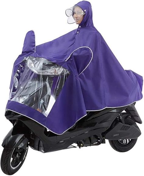 Amazon.com: JTYX Motorbike Waterproof Lengthened Poncho, Electric Mobility Scooter Motorcycle Large Rain Cape Coat, Single Person Motorcycle Anti-Fog Rainwear Cover with Mirror Slots : Automotive Rain Cape, Scooter Motorcycle, Electric Vehicles, Mobility Scooter, Cape Coat, Single Person, Rain Wear, Slots, Cape