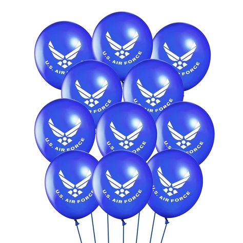 PRICES MAY VARY. Pakage include:You Will Get 30 Pcs USAF Them Latex Balloons 
Size: 12inch 
Material: Latex Good Additions Home Decor: These military Balloons are perfect for US Air Force theme party,boot camp bound theme party,Memorial Day-Independence Day-Veterans Day Indoor Outdoor Home Party,They are the best idea to welcome US Air Force hero back to home and perfect for celebrating your Deployment Returning Back party And Military USAF Birthday Party Retirement Party Graduation Party. Pakag Airforce Retirement Party Ideas, Airforce Party, Military Retirement Party, Military Retirement Parties, Air Force Day, Military Party, Promotion Party, Retirement Ideas, Military Homecoming