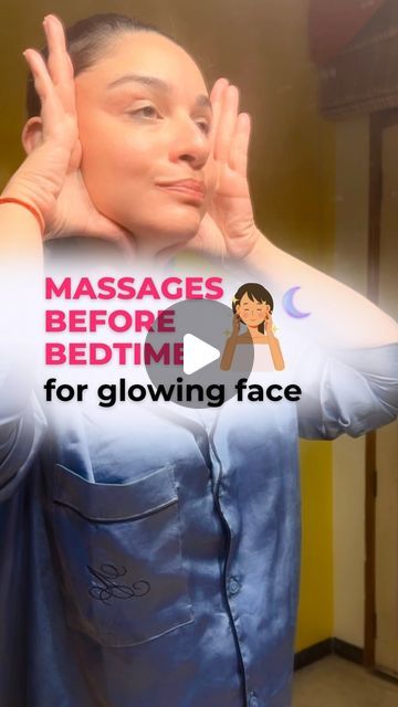 Face Yoga For Glowing Skin, Face Massage For Glowing Skin, Night Face Routine, Yoga Face, Night Yoga, How To Reduce Pimples, Face Routine, Acne Dark Spots, Night Skin Care Routine