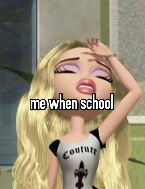 Bratz Aesthetic Outfit, Pink Scrapbook, Girl Blogger, Hate School, Honey Blonde Hair, I Cant Do This, Pretty When You Cry, Funny Emoji, Im Just A Girl