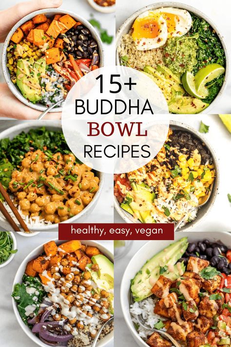 Buddha Bowl Recipes, Buddha Bowl Recipe, Buddha Bowls Recipe, Plats Healthy, Healthy Bowls Recipes, Buddha Bowls, Healthy Bowls, Bowl Recipes, Veggie Bowl